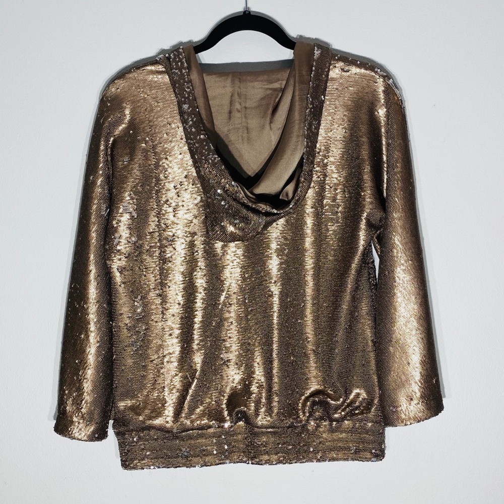 Bronze/Gold Flip Sequins Jacket**Sm.-Med. $695 - Picture 4 of 7